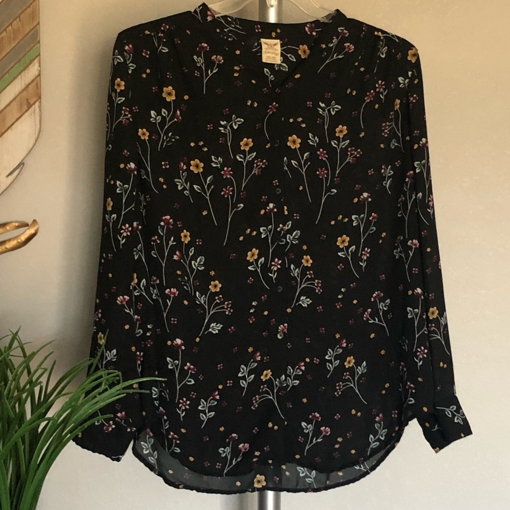 Women’s Plus Floral Blouse XXL